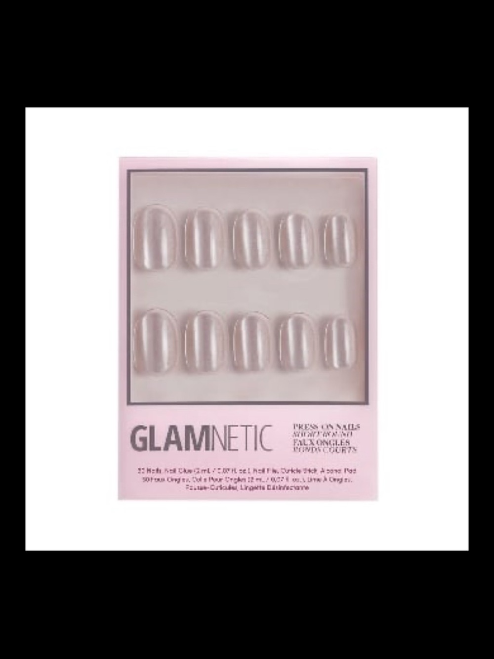GLAMNETIC Press On Short Round Nails “Pure Intentions” - New in Box!